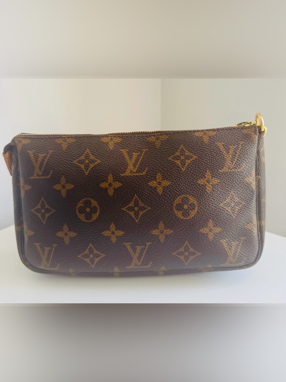 Professionally Authenticated-Louis Vuitton Pochette Accessoires-Monogram Canvas